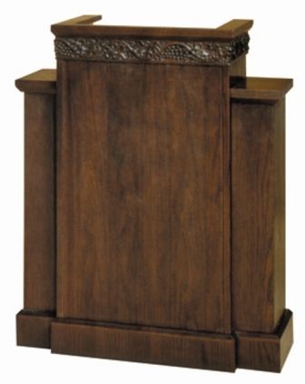 Pulpit 202 W/Extended Shelf Lamp Microphone Two